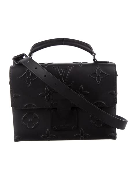 LOUIS VUITTON Monogram Seal Ambassadeur PM Black